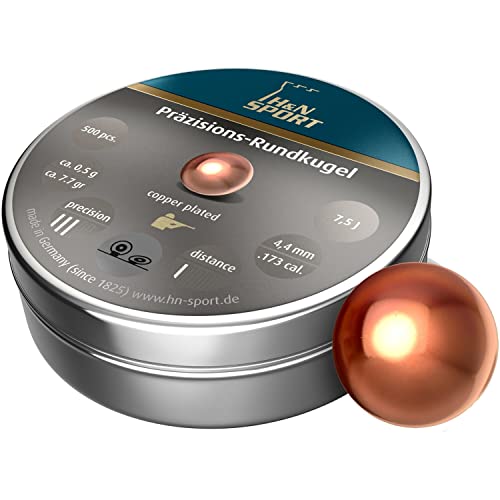 H&N Sport 4,40mm Rundkugeln verkupfert 0,5g Null Cover