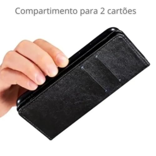 Capa Carteira Flip Cover Case e Película 3D Compatível Com Poco X6 Pro (Não Poco X6)