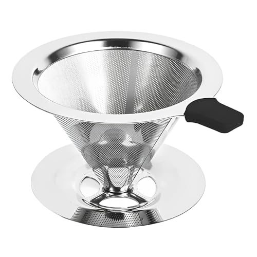Coador de Café 103 Inox Linha Premium - Peneira em Aço Reutilizável Lavável Portátil e Resistente Se