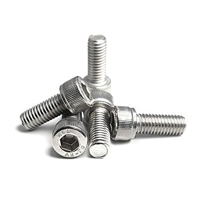 M8 x 45mm Socket Head Cap Screws Bolts Stainless Steel 304 Metric Machine Hex Socket Screw, Allen Hex Drive, Fully Thread, 10PCS