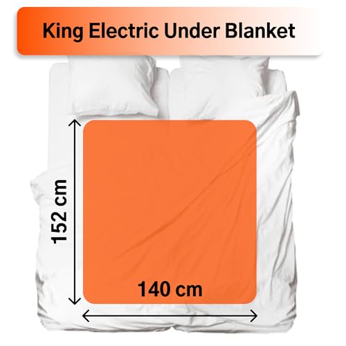 Status King Size Electric Blanket In White
