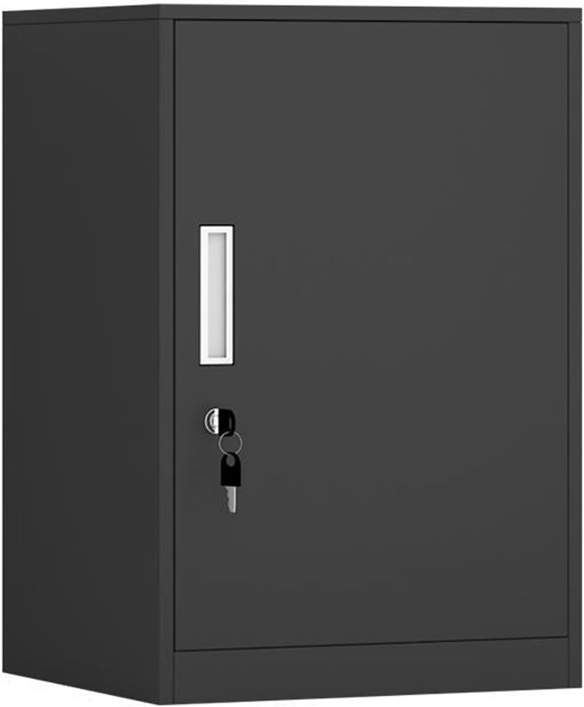 MYUYEE Vertical File Cabinet With Lockable Drawers, 5-Drawer Home Office, Printer Stand, Grey Storage Solution For Efficient Workspace Management (Curry White-3 Drawers)