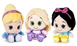 muñeca peluche blancanieves Peluche Original Disney Dsney Famosa Softies - Pack de 3 Peluches Rapunzel, Blancanieves y Cenicienta 6\'29\"/16cm Calidad Super Soft 760015682