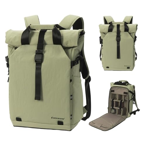 Besnfoto Waterproof Camera Backpack with Laptop & Tripod Holder