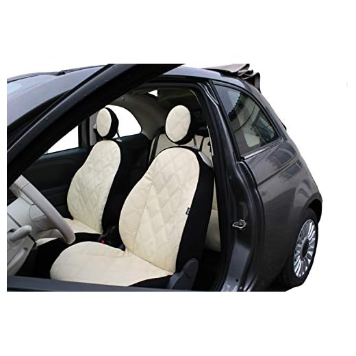 Sitzbezüge VIP Passgenau geeignet für FIAT 500 - BEIGE EIN Set