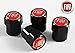 Price comparison product image Black Fiat Valve Caps. 500 Abarth Punto Panda Seicento Stilo Uno