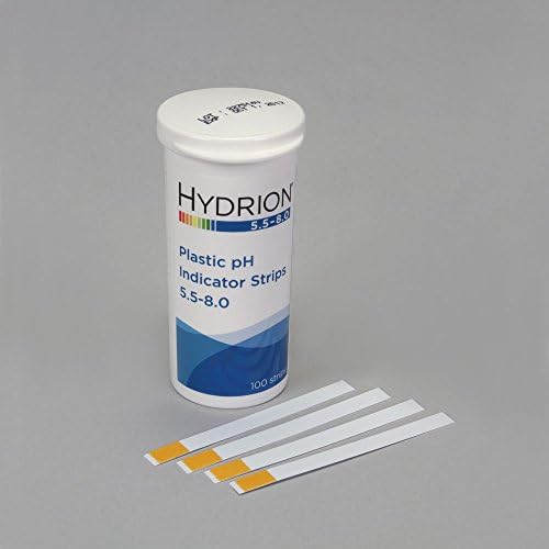 Hydrion Spectral pH Strips (pH 5.5 to 8.0), Pack 100