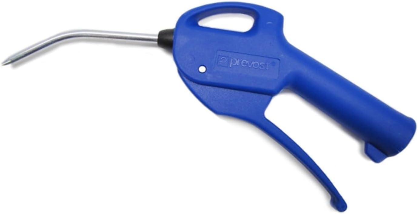 Prevost 1/4" NPT Blow Gun Compressed Air Blowgun Tool 27202 MTLS Angled Metal