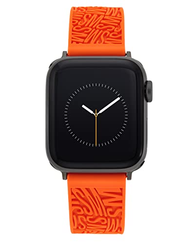 Steve Madden Fashion Silicone Band for Apple Watch, Secure, Adjustable, Fits Most Wrists