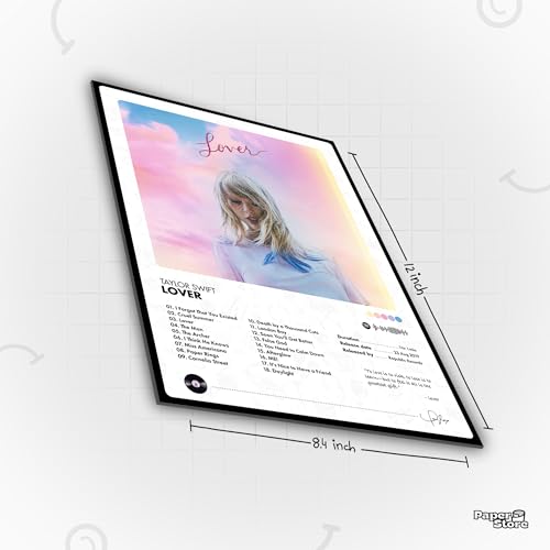 Image of Thepaper9store Pack of 8 - Taylor Swif Music Album Art Wall Posters (8.4 x 12 Inch) Adhesive Tape Included | Aesthetic Wall Decor for Bedroom, Living Room, Office