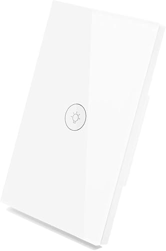 Miniatura 9 de Interruptor de luz táctil inteligente WiFi de pared con panel de vidrio, control remoto inalámbrico por aplicación móvil desde cualquier lugar,