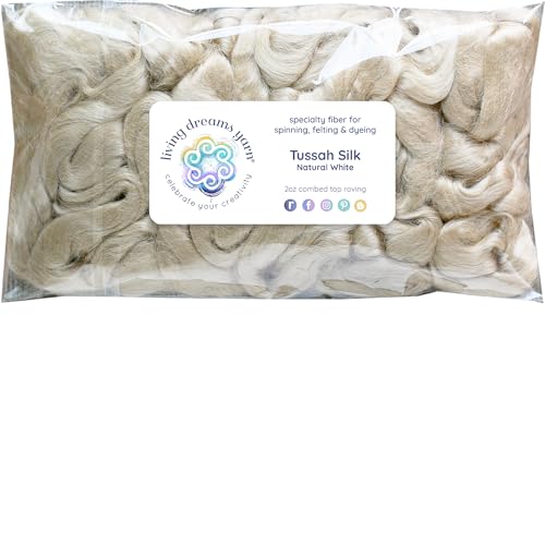 Premium Grade Natural White Combed Top Tussah Silk image