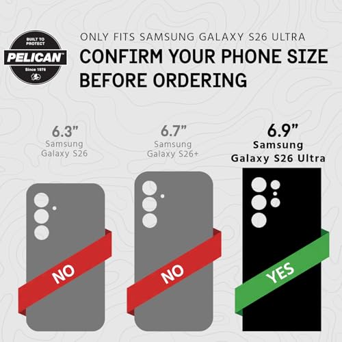 Pelican Voyager Samsung Galaxy S26 Ultra Case - Rugged Phone Case - Black - image 2