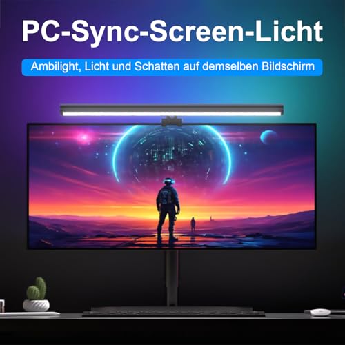 Lampe pour écran d'ordinateur barre lumineuse LED USB rétroéclairage synchronisé Windows - 3