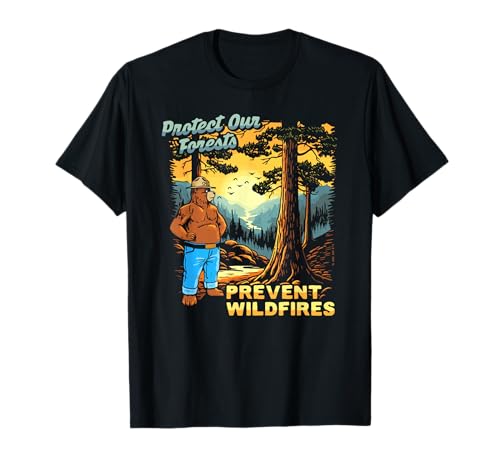 Smokey Bear Protect Our Forests retro art T-shirt