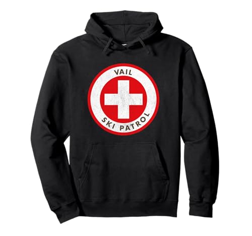 Vail Colorado Ski Patrol Skiing Hoodie Pullover Hoodie