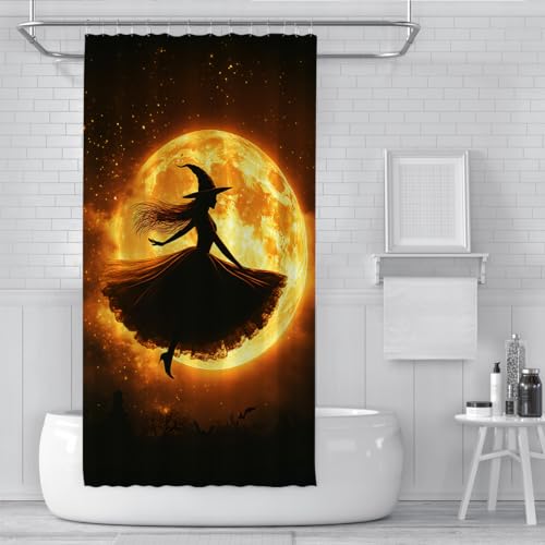 Rideau de douche Halloween en tissu polyester durable de 150x180cm - 3