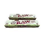 RAW 20598 Organic Pre-Rolled Cone King Size-2 x 32 Stück = 64 Stück-109 mm, Papier