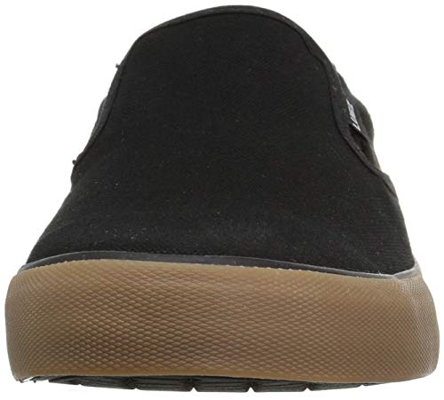 image for Lugz Men's Clipper Classic Slip-on Fashion Sneaker, Black/Gum, 9.5