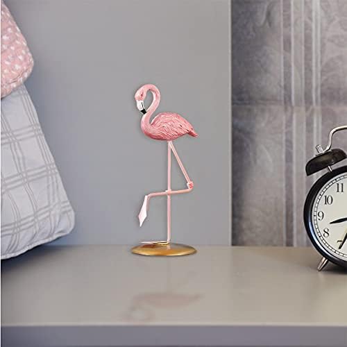 GmeDhc Flamingo Ornament, Resin Flamingo, Flamingo Ornaments for the Living Room, Modern Simulation Animal Statue for Home Garden Decorations, Creative Gifts Car Ornaments Desktop Accessories