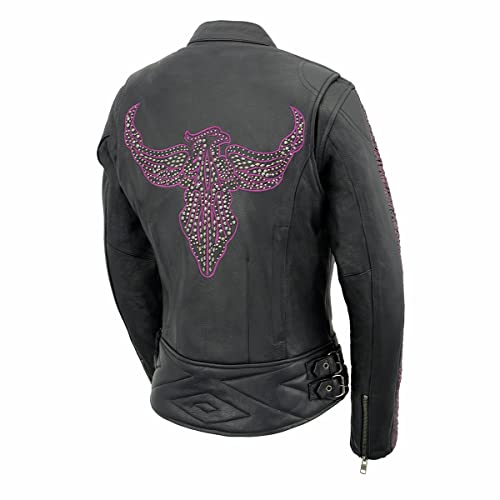 Image of Milwaukee Leather Women's 'Sporty and Elegant' Scooter Style Motorcycle Leather Rider Jacket