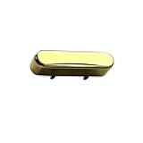 OVSAL Brass Guitar Pickup Covers Closed Pickup Covers Single Coil Electric Guitar Pickup Covers for TL Tele Telecaster Style Electric Guitar (Gold)