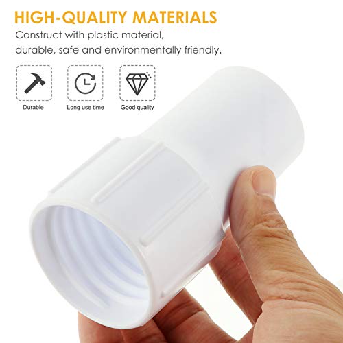 DOITOOL 2 PCS Piscina Skimmer Inlet Mangueira Manguito Branco Manguito Final Piscina Cabeça de Vácuo