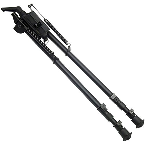 FeelRight 13-27 inch Long Range Bipod with Pivot Podlock Heavy Duty High Shockproof Shooting Swivel Style Bi-pod