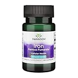 Swanson – Swanson Iron (Ferrous Fumarate) 18 mg 60 Caps