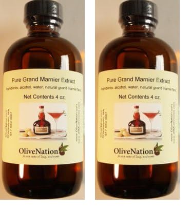 OliveNation Grand Marnier Sabor de sabores naturales para productos horneados, salsas, rellenos, helado, sin azúcar, sin OMG, kosher, vegano, 4