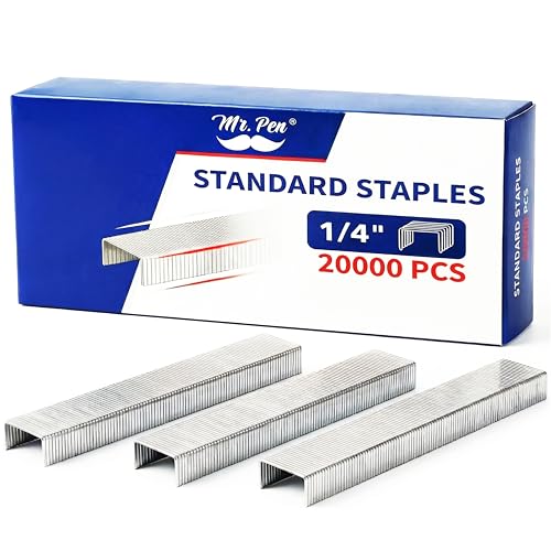 Mr. Pen- Staples for Stapler, 20000 pcs, 1/4 inch, 20 Sheet Capacity (26/6)