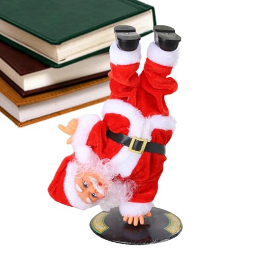 Statue de Père Noël dansant pour égayer une décoration de Noël terne