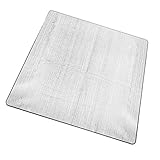 Abaodam Estera de Camping de Espuma de Aluminio Esterilla portátil Picnic Mat Aislante Extra Grande al Aire Libre Tienda de campaña Mat a Prueba de Humedad Papel de Aluminio EVA Pad