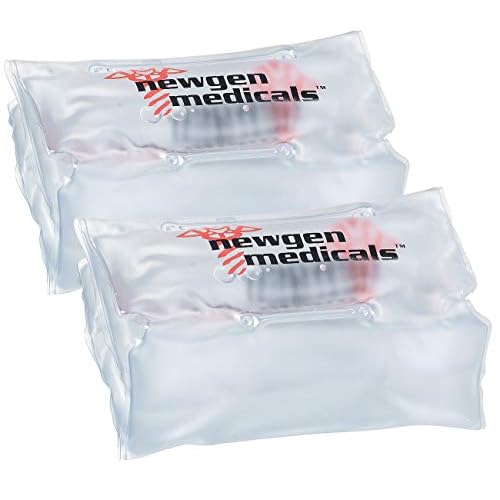 newgen medicals Taschenwärmer: 2er Pack Wohltuende Wärmekompresse bis zu 3.000 Anwendungen, 33 x 18cm (Kompresse, Wärmepads Rücken wiederverwendbar, Kissen)