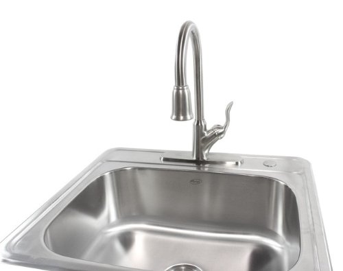 25 Inch Top-Mount/Drop-In Stainless Steel Kitchen Island/Bar Sink - 18 Gauge #TOP4