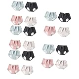 minkissy 20 Piezas Ropa Interior De Algodón De Algodón Pantaletas De Algodon Para Calzoncillos Menstruales Amablemente Suyo Ropa Interior Mujeres Menstruales Algodón