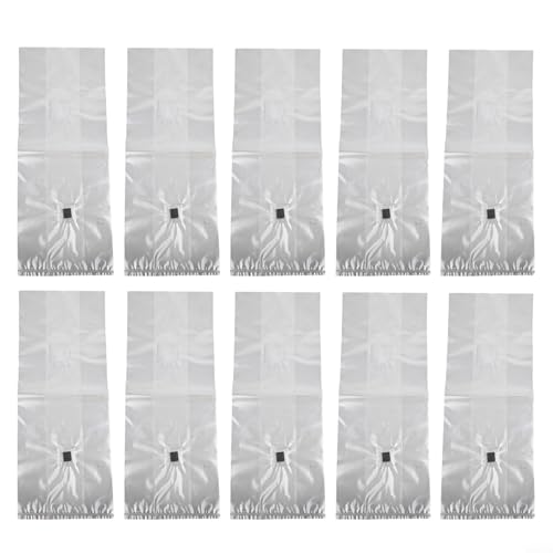 YobiLife Set di 10 sacchetti per la coltivazione di funghi ad alta resa, in polipropilene di diverse dimensioni, per uso domestico e hobbistico, resistenti alle variazioni di temperatura (15 × 50)