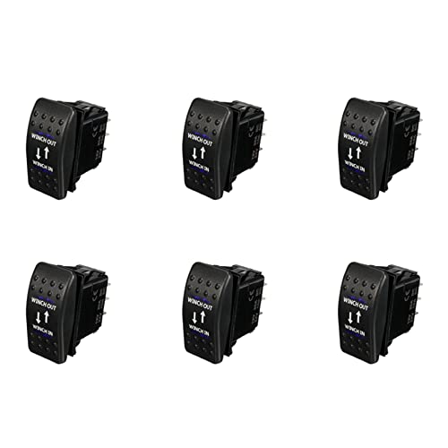 Interrupteur à bascule inverseur de treuil 12V 7 broches pour quad et 4x4