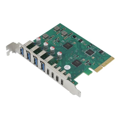 Image of ELUTENG PCIE USB 3.1 Expansion Card 8 Ports 20Gbps Bandwidth PCI Express USB Cards with ASM3142 & VL820 Chipset PCI-E Hub Controller Adapter 4 USB-A & 4 USB-C for Windows 11 /10 /8 /7 /XP /Vista