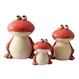 Statue de grenouille en ciment pour jardin : offrez cette décoration de grenouille créative et colorée à vos enfants, ils seront ravis ! petite figurine de grenouille