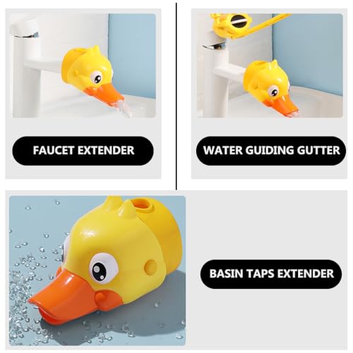 Image of Toddler Faucet Extender - 3 Pack Plastic Sink Cover for Children, Easy Hand Washing Aid for Bathroom and Bathtub (Blue /White /Navy)