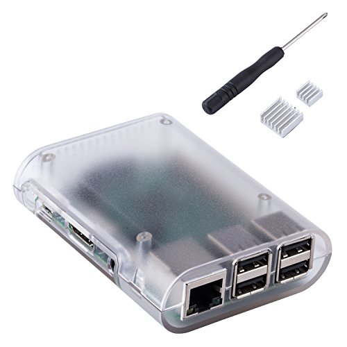 Enokay Case for Raspberry Pi 2 Model B B+ Raspberry Pi 3 Model B B+ Case(Transparent)