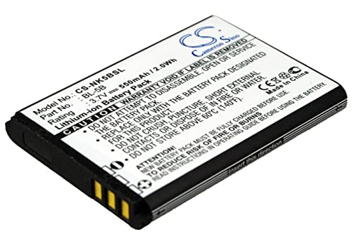 Peakbatt BL-5B, 550mAh Battery Replacement for Yashica EZ Digital NV-1