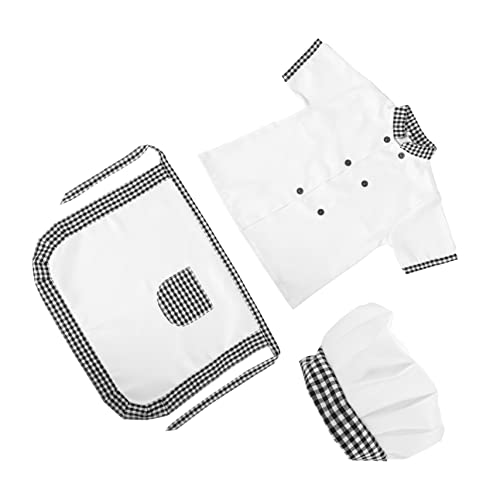 Veemoon Boys Boys and Girls Set Toddler Apron and Chef Hat Cooking Playset for