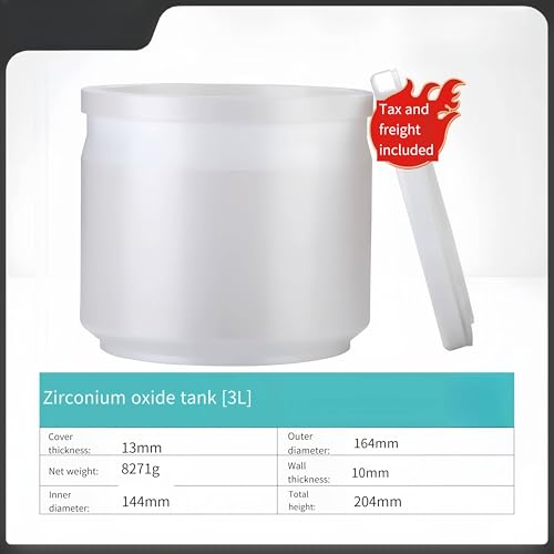 Mortero de molienda cerámico WEAREONE 3 L de zirconia miniatura 2