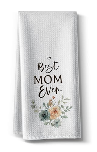 Hcaredee Daughter to Mom Towels- Funny Joked Absorbent Kitchen Tea Towel DéCor,Gifts for Mother Mama on Mother's Day,Birthday,Christmas,Thanksgiving 16" x 24"