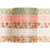 10 Rolls Skinny Washi Tape Set Texture Arts Adhesive Tapes Basic - View #9