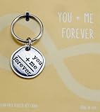 Crosby & Taylor Infinity You plus Me Forever Pewter Sentiment Key Chain