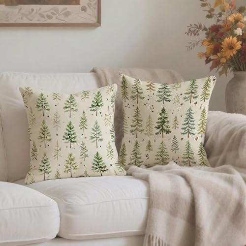 Housse de coussin vert imperméable 75x75 cm avec zip invisible lot de 2 - 4