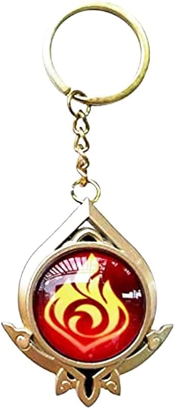 Genshin Luminous Key charms Toy Impact Sumeru Pyro Keychain Gold Game Figure Key Chain Pendant Keyring Genshin  Character